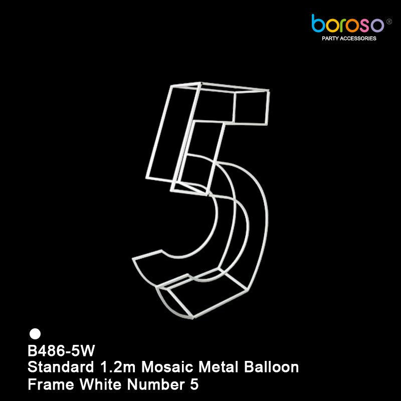 Mosaic Metal Balloon Frame 0-9 - BAM Party Global