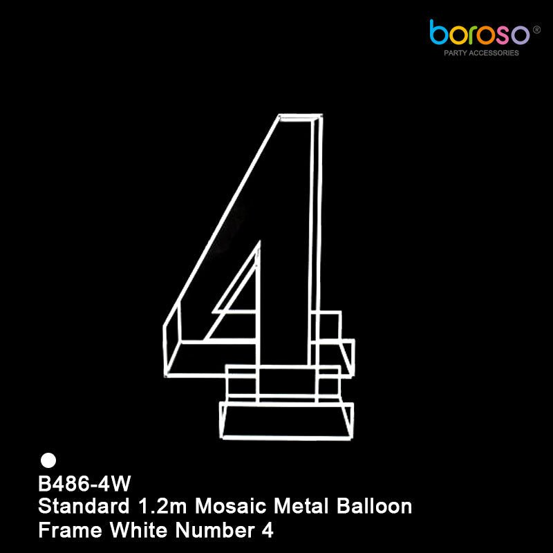 Mosaic Metal Balloon Frame 0-9 - BAM Party Global