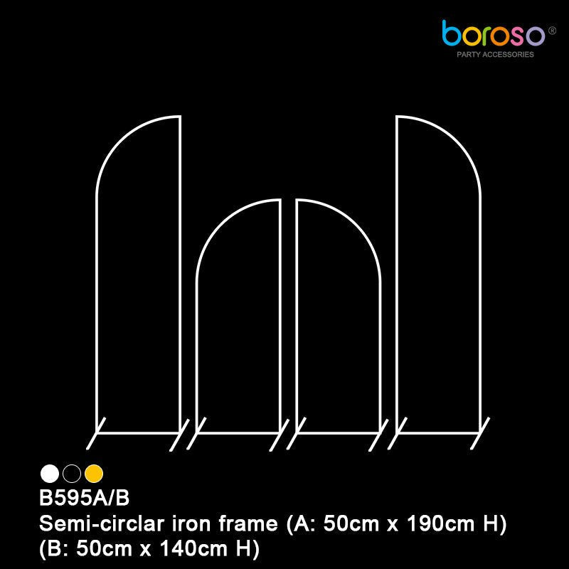 Semi-circular Iron Frame - BAM Party Global